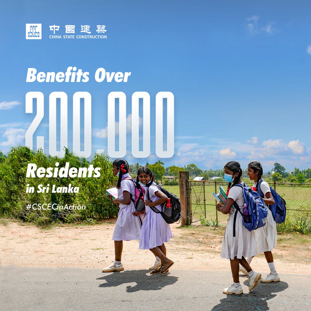 CSCECNEWS's tweet image. #CSCECinAction Expanding a happy living environment, the CSCEC-contracted roads upgrading project in Vavuniya, Northern Province of Sri Lanka, benefits over 200,000 residents.  @CscecSlk 
🌾And 30% of jobs have been provided for women to encourage more women to pursue self-value.