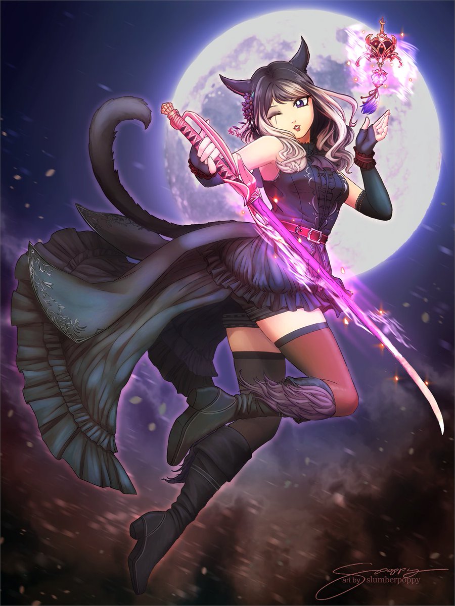 🌕❣️FFXIV - Lilium Wolcott❣️🌕

"𝘈𝘢𝘩, 𝘺𝘰𝘶 𝘸𝘦𝘳𝘦 𝘢𝘵 𝘮𝘺 𝘴𝘪𝘥𝘦, 𝘢𝘭𝘭 𝘢𝘭𝘰𝘯𝘨.
𝘔𝘺 𝘵𝘳𝘶𝘦 𝘮𝘦𝘯𝘵𝘰𝘳...
𝘔𝘺 𝘨𝘶𝘪𝘥𝘪𝘯𝘨 𝘮𝘰𝘰𝘯𝘭𝘪𝘨𝘩𝘵..."

Commissioned work.
Thank you for having me <a href="/Wolcottage_XIV/">Akh Morns and Revelations</a> !

#FFXIV #FFXIV_CC