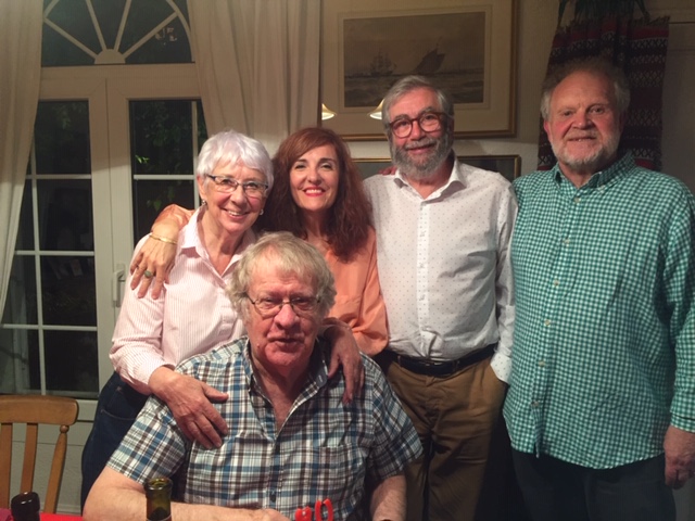 Happy 83rd birthday Ian Gibson, viejo amigo (in many senses).  Below celebrating his 80th in my home with friends. 