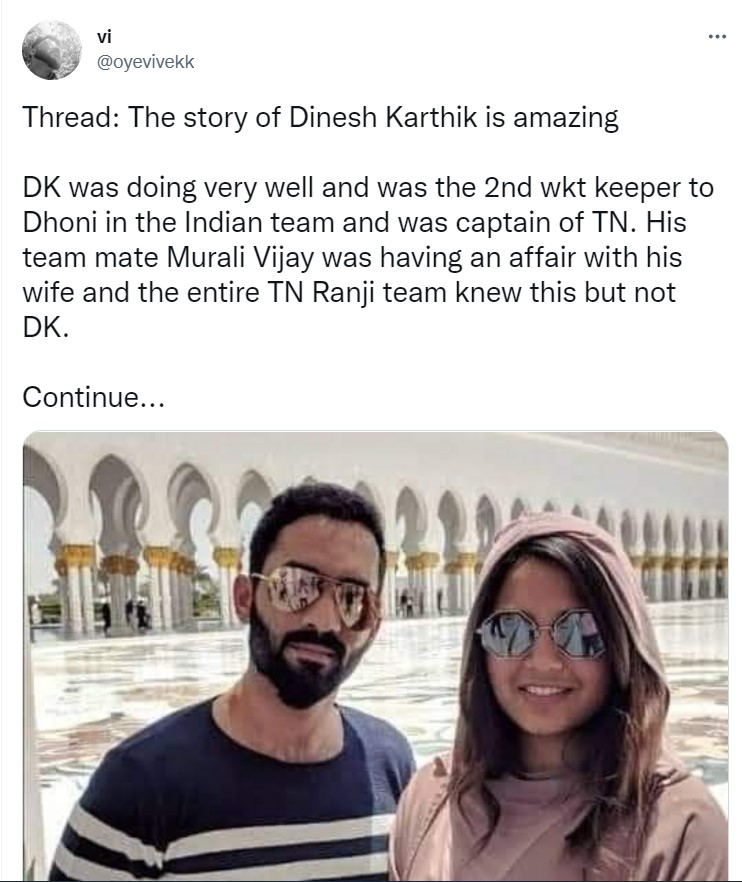 NothingOddNews's tweet photo. Ummm????
What's up with 'the story of #dineshkartik' suddenly appearing everywhere? https://t.co/hAmB1RFcTo