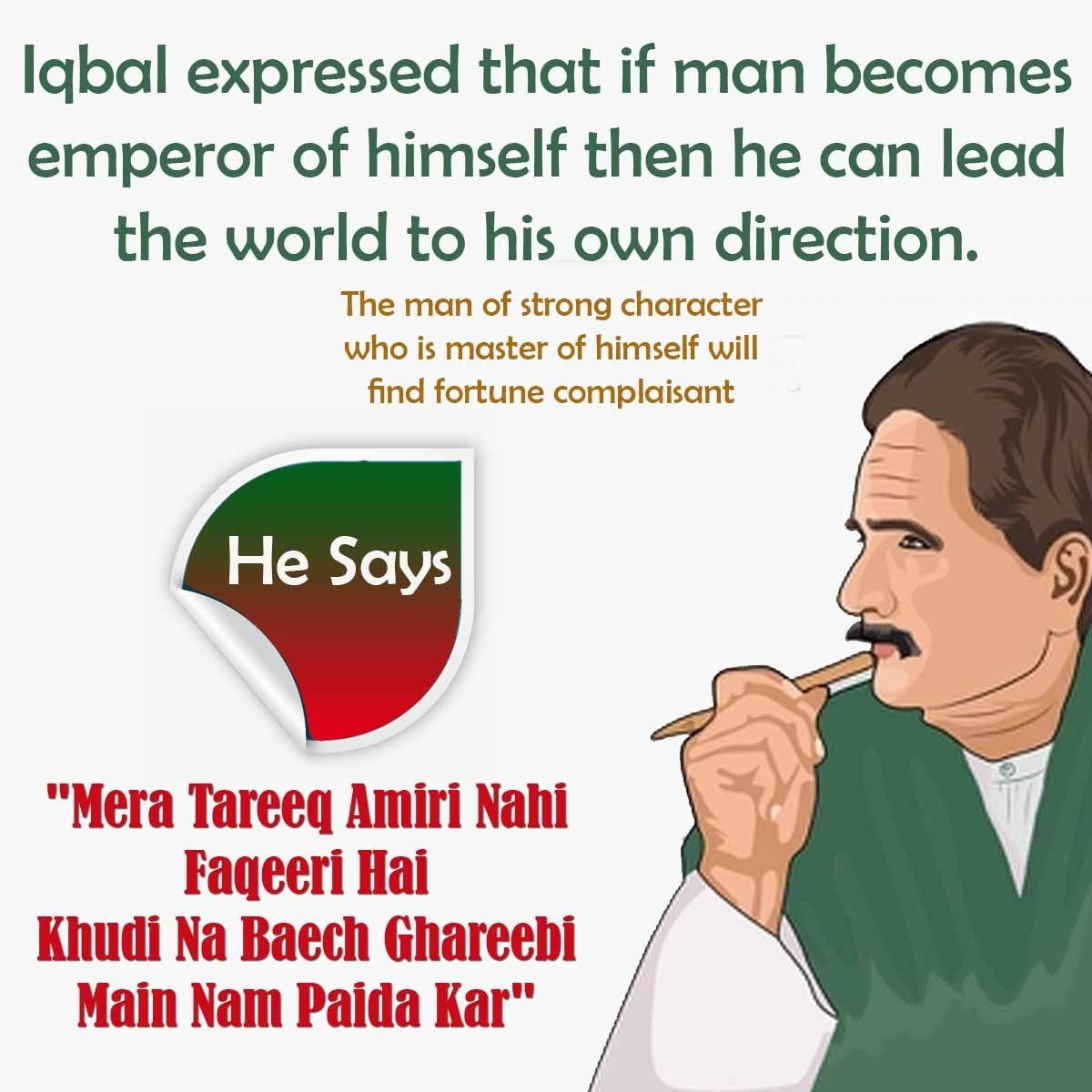 JoinTeamGumnaam's tweet photo. Team Gumnaam Heroes Pay Tribute To
Allama-Iqbal Join us in Trend.

Iqbal expressed that if man becomes emperor of himself then he can lead the world to his own direction.

#AllamaIqbal https://t.co/Sm6E1s1M8y