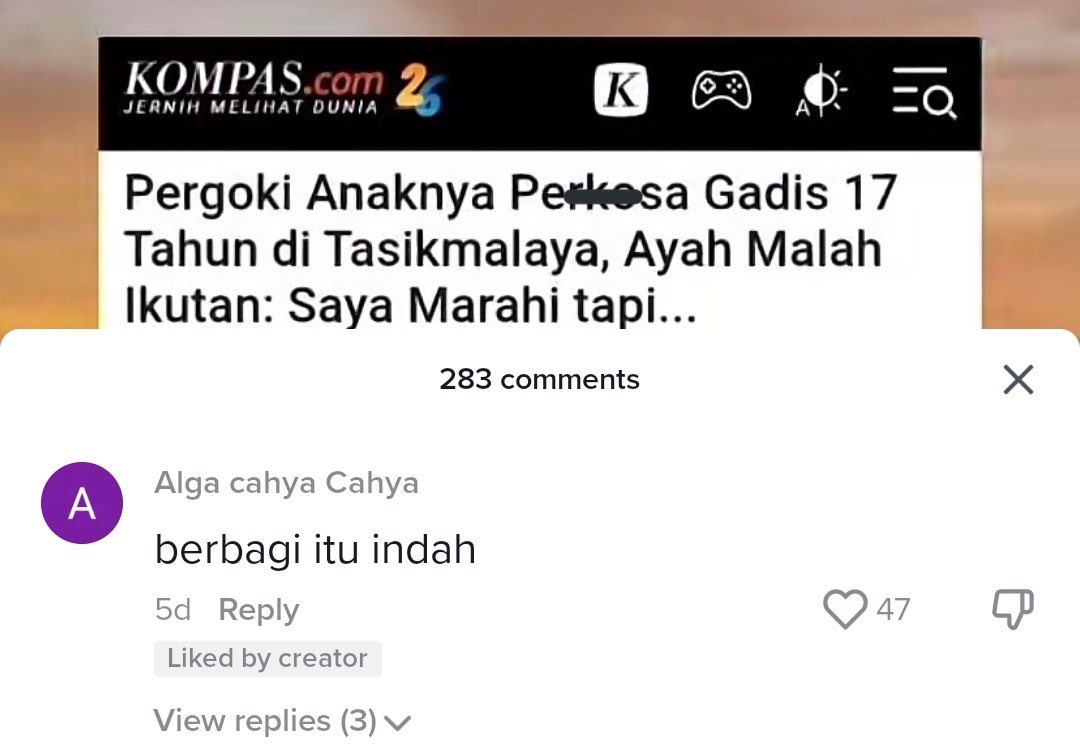 AREAJULID's tweet photo. Dis! Komenan nya sakit semua😐 https://t.co/zaIelD9anW