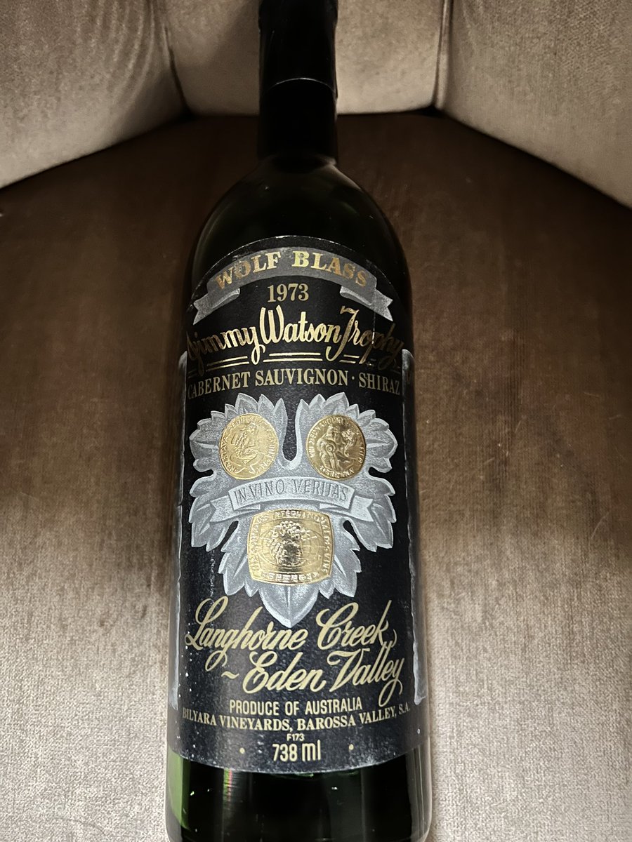 It’s a winner even from 1973! 
<a href="/WolfBlassWines/">Wolf Blass Wines</a> 
#rockstarwine #jimmywatsonwinner #australianchampion #winesofhistory #winesofaustralia <a href="/MiamiWineFair/">Miami Intl Wine Fair</a> <a href="/wine_australia/">Wine Australia</a> <a href="/RockStarVino/">Andrew Roper</a>