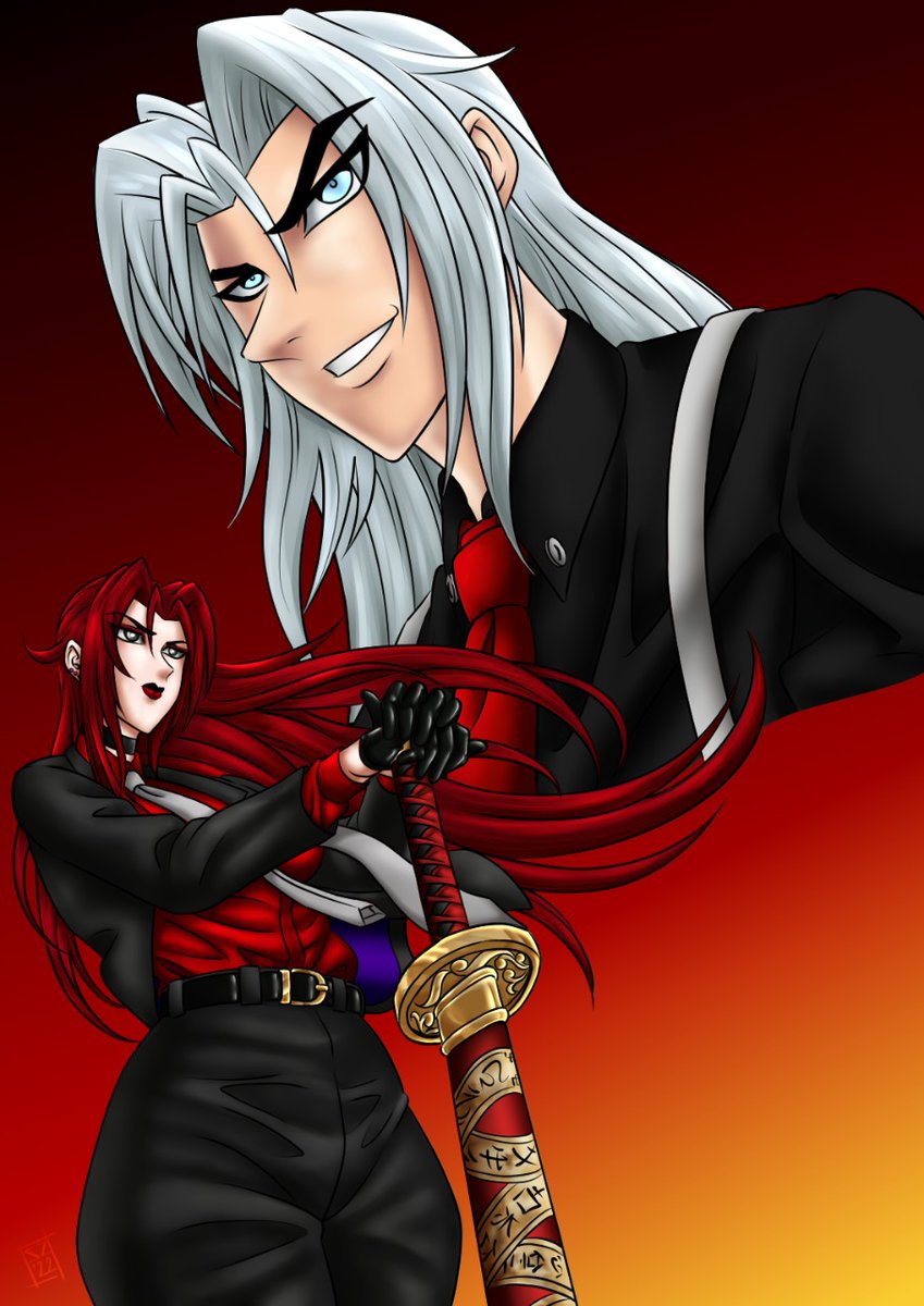 ShonemZone's tweet photo. Marco "Angel" D'Angelo &amp; Luna "Boss" Volpi
Two mafia bosses together this gonna mean big troubles. Thanks @dtsukiarts to allow draw your OC again

#Angel #Boss #OC #ArtistOnTwitter #shonemzone https://t.co/qHFwoGffW9
