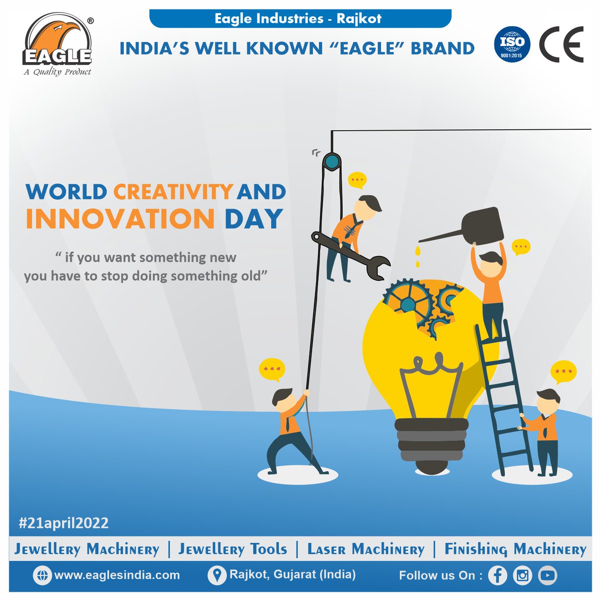 Happy World Creativity And Innovation Day
#happyworldcreativityandinnovationday
#creativity #innovation #new #today #21april #april2022