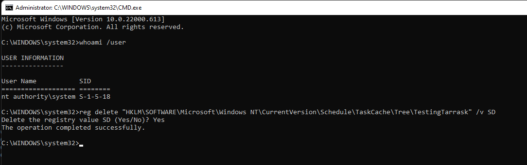 svch0st's tweet photo. Just added an artifact to find hidden scheduled tasks that are using the evasion technique found in the Tarrask malware to the #Velociraptor Artifact Exchange. @velocidex 
Get it here: https://t.co/rGkHQyVINT https://t.co/42l5wGBkZM