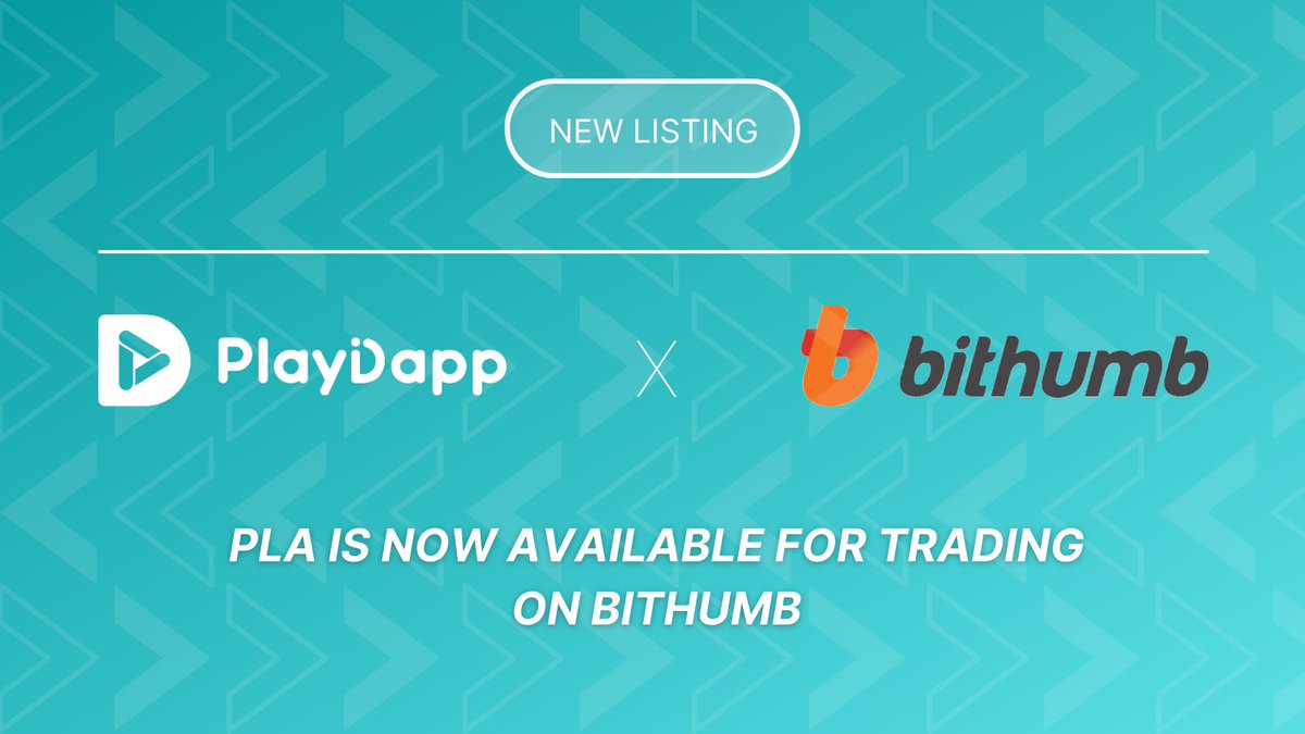 playdapp_io's tweet image. 📣 Exchange Listing Announcement 📣

$PLA has been listed on @BithumbOfficial 🥳️