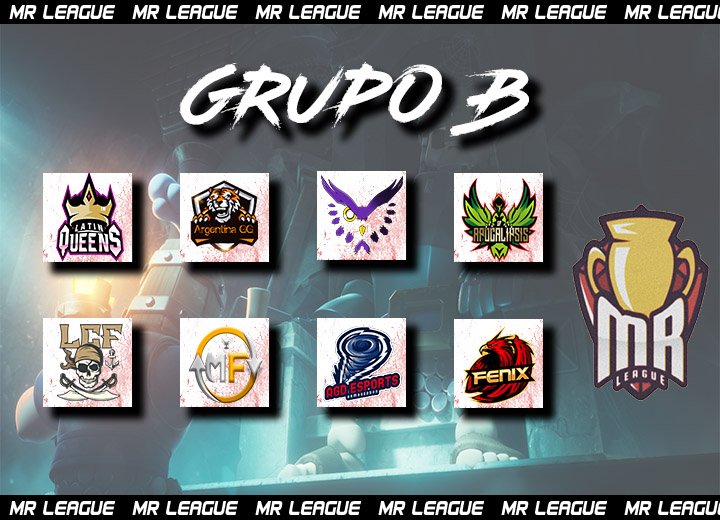 MR League #3 (@league_mr1) on Twitter photo Damos inició a la Fase de grupos y estos son los representantes del grupo B
@LatinQueensCR
<a href="/ARGENTINACR4/">ARGENTINA GG</a>
<a href="/TheSleepers4CR/">The Sleepers</a>
<a href="/SF_APOCALIPSIS/">Sf.apocalipsis.sports</a>
<a href="/LcfGaming_CR/">LCF GAMING</a>
<a href="/MF_eSportsCR/">MF eSports</a>
<a href="/AGD_eSports/">𝘈𝘎𝘋 𝘦𝘚𝘱𝘰𝘳𝘵𝘴 🌪️</a>
<a href="/Fenix_eSports1/">Fenix eSports</a>
#MR_League Damos inició a la Fase de grupos y estos son los representantes del grupo B
@LatinQueensCR
<a href="/ARGENTINACR4/">ARGENTINA GG</a>
<a href="/TheSleepers4CR/">The Sleepers</a>
<a href="/SF_APOCALIPSIS/">Sf.apocalipsis.sports</a>
<a href="/LcfGaming_CR/">LCF GAMING</a>
<a href="/MF_eSportsCR/">MF eSports</a>
<a href="/AGD_eSports/">𝘈𝘎𝘋 𝘦𝘚𝘱𝘰𝘳𝘵𝘴 🌪️</a>
<a href="/Fenix_eSports1/">Fenix eSports</a>
#MR_League