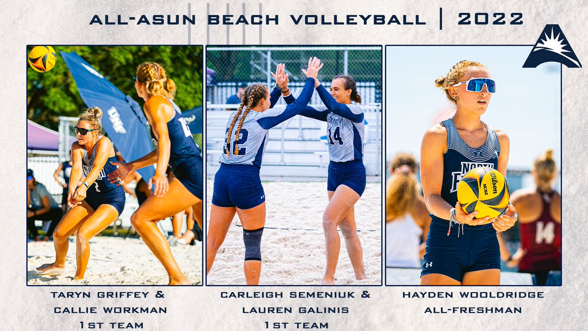 OspreyBVB's tweet photo. Not one, two or three...but 🖐 Ospreys take home All-ASUN honors, including two first team pairs!

📰: https://t.co/zJTPO4fOzi

#bound2 https://t.co/1smBk1Q3z6