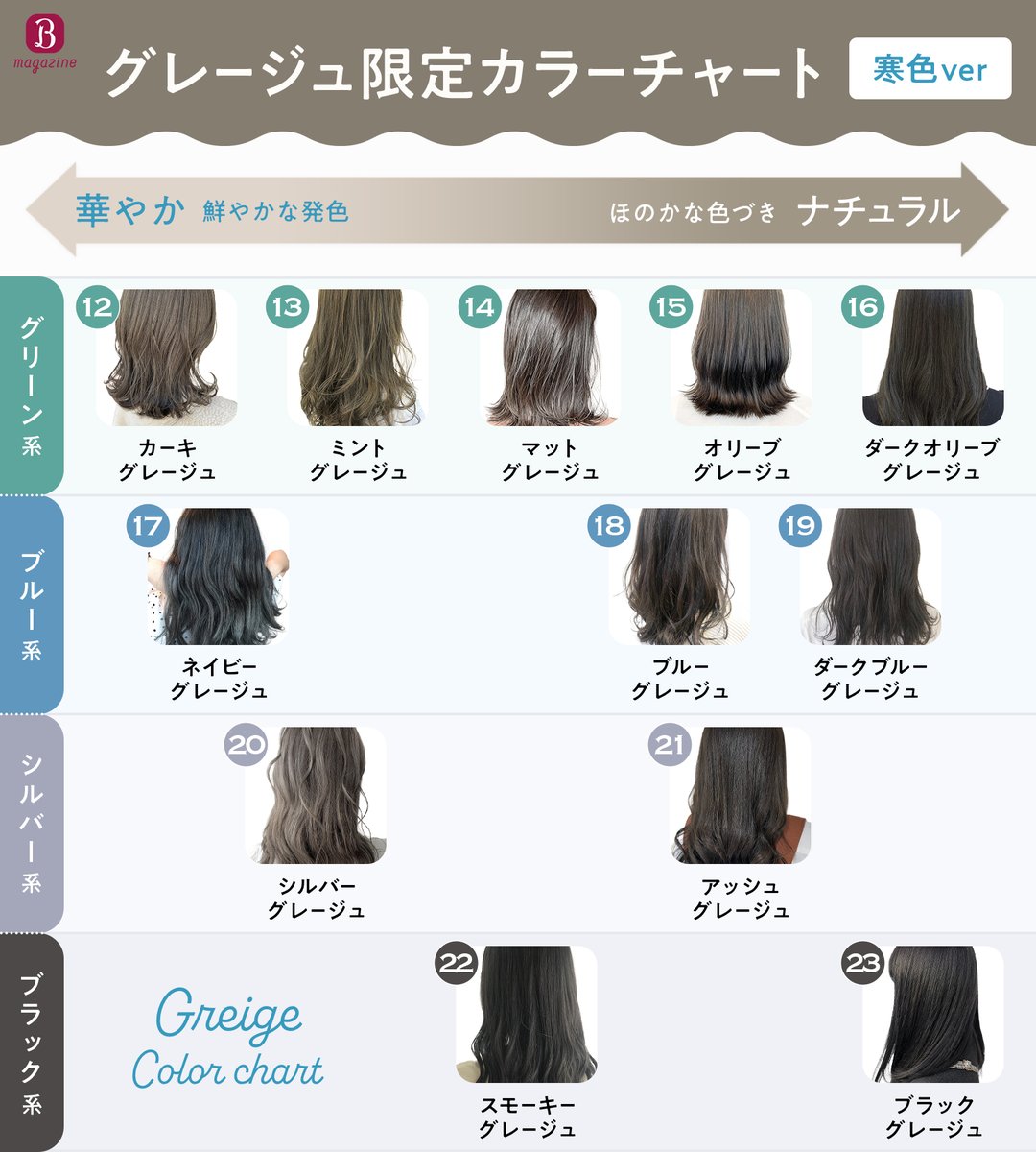 グレージュ 色 見本