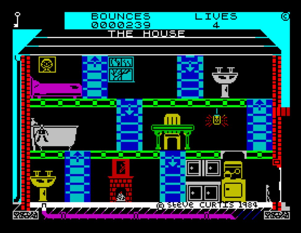 OldSchoolBooks1's tweet photo. Thursday's #retrogaming on the #ZXSpectrum #Tiler from #InterceptorSoftware, you have to tile the roof of someone who can't stop bouncing, if they land on you , you lose your tiles..frustrating? Very! You have been warned! Great game plot though! https://t.co/nqmqWFOWzN