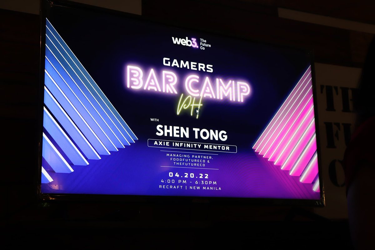 PolarisNFT's tweet photo. It was a great to meet metaverse peeps and colleague IRL yesterday on Gamers Bar Camp PH with @FoodFutureCo Team and @shentong, one of @Jihoz_Axie mentor.

It was a great experience to learn more with the great one about Axie and #Web3 https://t.co/3g897QL4FZ