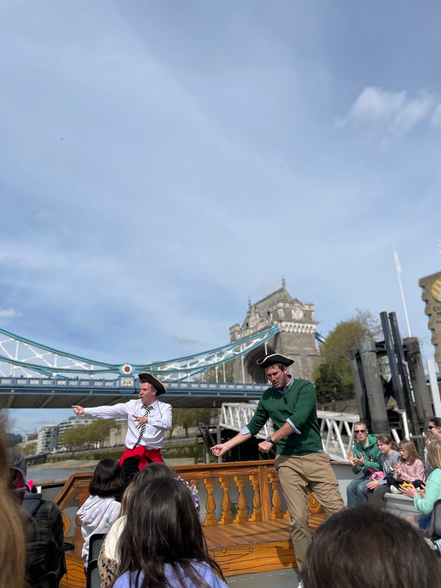 Strong recommend to any parents of 5-13ish year olds: <a href="/TerribleThames/">Terrible Thames Tour</a> by Horrible Histories - lovely 45m boat trip full of facts, songs, humour which had my kids laughing the whole time.