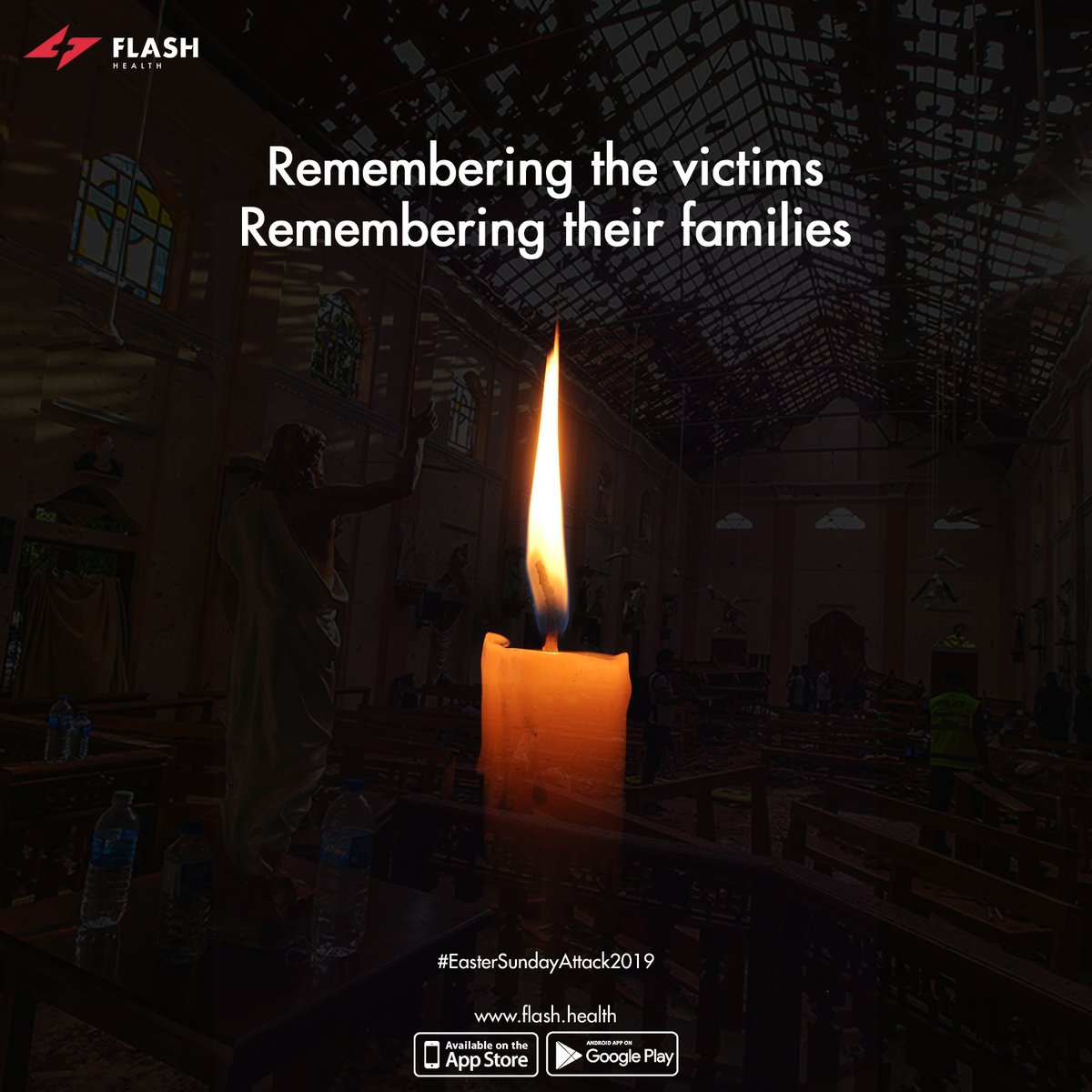 FlashHealthSL's tweet photo. Gone but never forgotten 4/21

#eastersundayattack #eastersundayattacksl #eastersunday #easterattack #gohomegota #srilanka #flashhealth #flashhealthsl #healthcare https://t.co/6wU7b50vgZ