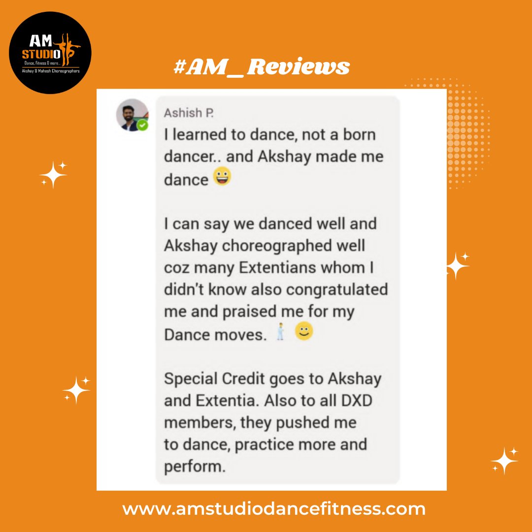 am_studio_dance's tweet image. #AM_Studio_Review

Thank You for this wonderful review Akshay 🙏🏽😊

We are looking for more memorable events 🥳

Contact
📞 9860111139/ 9765962266
📩 amstudiodancefitness.com
Dance, Fitness, and More

#AMStudio #Fitness #Dance #workout #GetFit #FitFam #FitLife