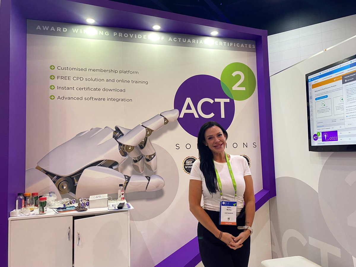 Have questions about Actuarial Certificates for SMSFs? Visit Helen at the <a href="/Act2Solns/">Act2 Solutions</a> booth to find out more! #NC2022