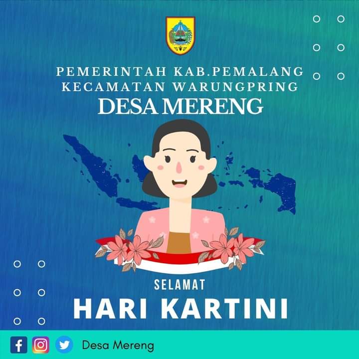Pemerintah Desa Mereng mengucapkan Selamat Hari Kartini 21 April 2022 .

Selamat Hari Kartini.
Jadilah pelita yang tak pernah padam, untuk memberikan inspirasi bagi orang-orang disekitarmu.

"Habis Gelap Terbitlah Terang"

#PemdesMereng
#DesaMereng