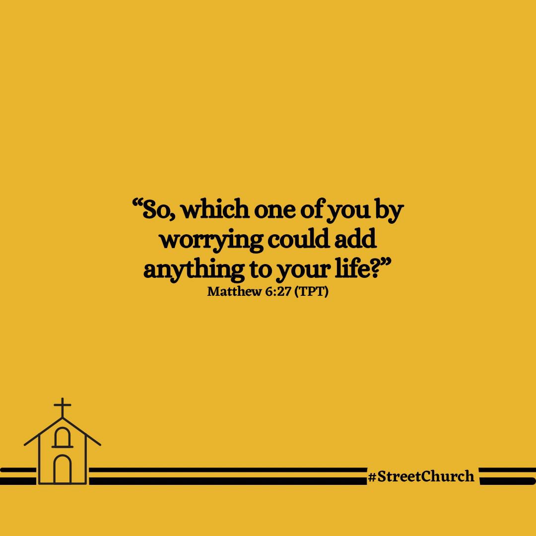 streetchurchh's tweet photo. No worry about am, God dey take care of you, God dey take care of the situation. God wey dey feed bird for sky, how much more you him special baby.

Less worry, God is taking care of you!
.
.
#streetchurch #streetbible #dailydevotional https://t.co/OQV1mCuuzx