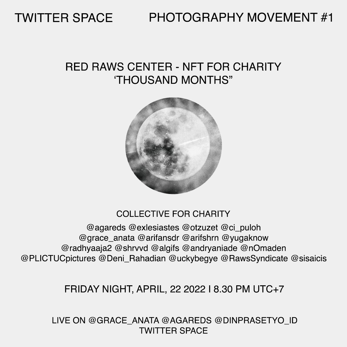 RRC_NFT's tweet image. Red RAWS Center-NFT for Charity 
Space twitter @grace_anata
@agareds @dinprasetyo_id
with
 @exlesiastes  @otzuzet  @ci_puloh @arifansdr @arifshrn  @yugaknow  @radhyaaja2  @shrvvd  @algifs  @andryaniade  @n0maden @PLICTUCpictures  @Deni_Rahadian @uckybegye @RawsSyndicate @sisaicis
