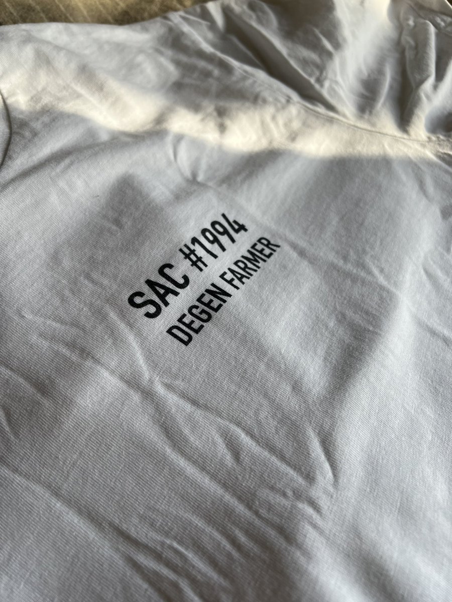 thecoffeemonstr's tweet photo. Todays choice of shirt in appreciation of #sacweek ;) been farmin all night long. 😎 https://t.co/NnzBkYM3pg