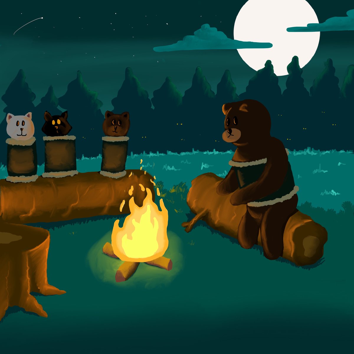 wasabiculture_'s tweet photo. 🔥Fresh drop incoming 🔥

"Campfire Night"
15/15 eds. | 1 tez 
https://t.co/GaK9IIl9sI

#NFT #NFTartwork #NFTs #objktcom  #CleanNFT  #tezos   
 
@NFTindonesia_ @idnft_ @tezos https://t.co/MNDcK84WT7