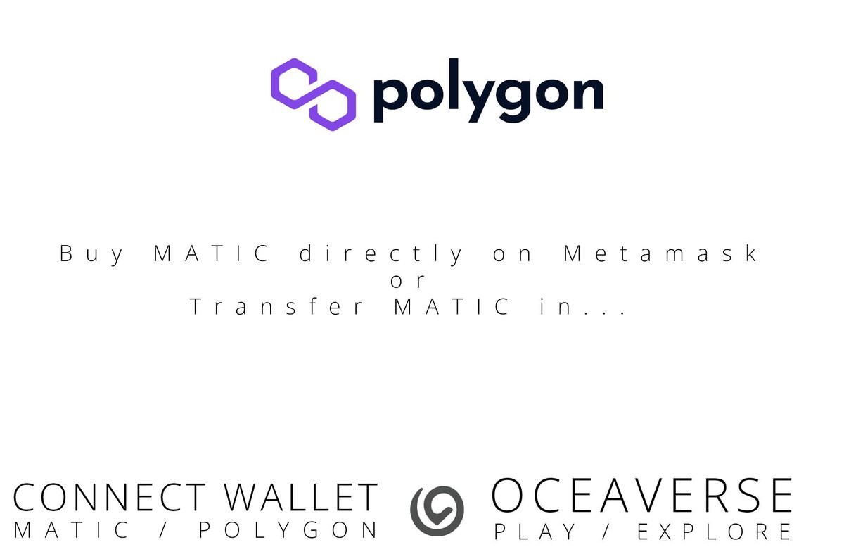 oceaverse's tweet photo. We begin our mission Earth Day / April 22! 

Check list : 

✅ Digital Wallet like MetaMask

✅ Connected to Polygon Mainnet

✅ Loaded with MATIC!!! 🎉🚀 https://t.co/8S3dsumz5p