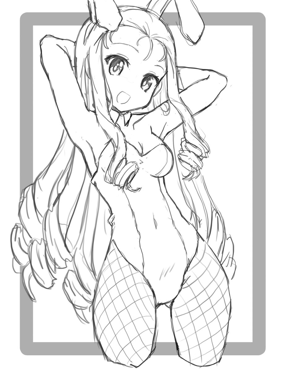 お誕生日おめでとう!!マリー様ホントぎゃわいいのよ
またバニーなのは単に趣味です!!!

#マリー様生誕祭2022 