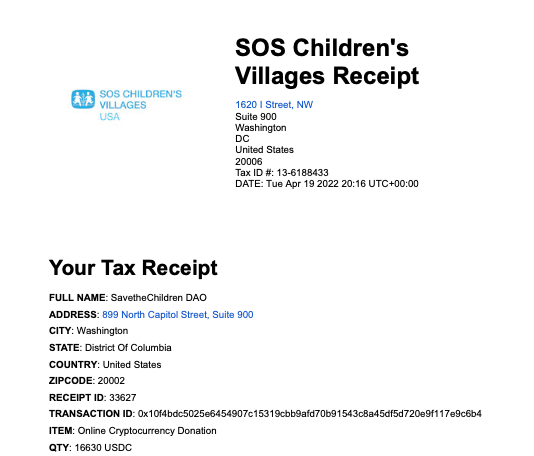 SaveTheChildrenDAO tweet media