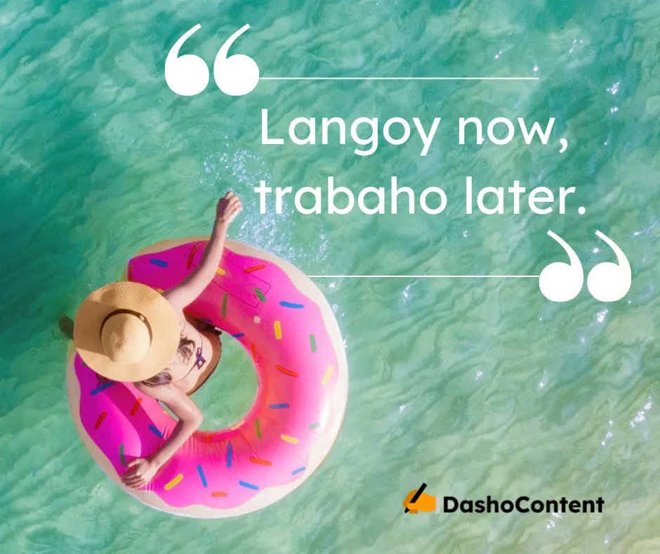 DashoContent's tweet photo. Dasurv! Don't let guilt stop you from that summer break! Another benefit of using DashoContent's services is that you don't need to be in front of a device to produce content. We have vetted top social media content creators for you!
https://t.co/yM6nD5WDxM https://t.co/fWyRX8FFvR