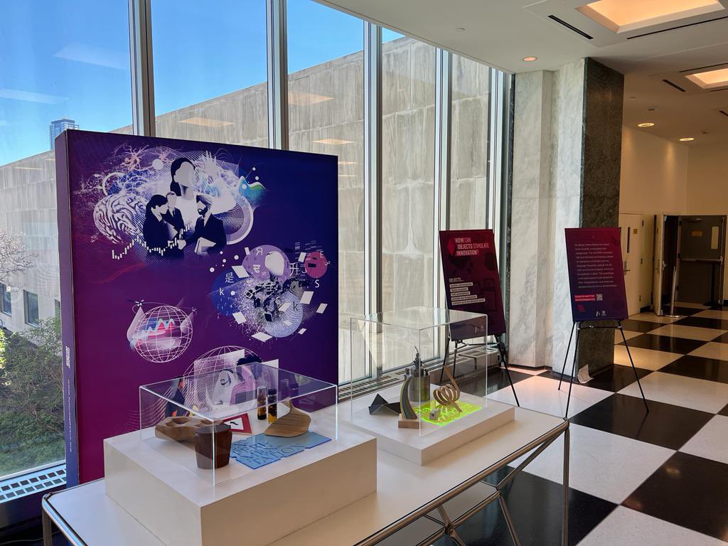 If you're <a href="/UN/">United Nations</a> headquarters this week, don't miss the exhibition “What is the Shape of #Innovation?” in the UNHQ lobby, organized by DPPA &amp; <a href="/wearealtimeter/">Altimeter Group</a>. Celebrating World Creativity &amp; Innovation Day, the exhibition explores how objects translate meaning &amp; support peace.
