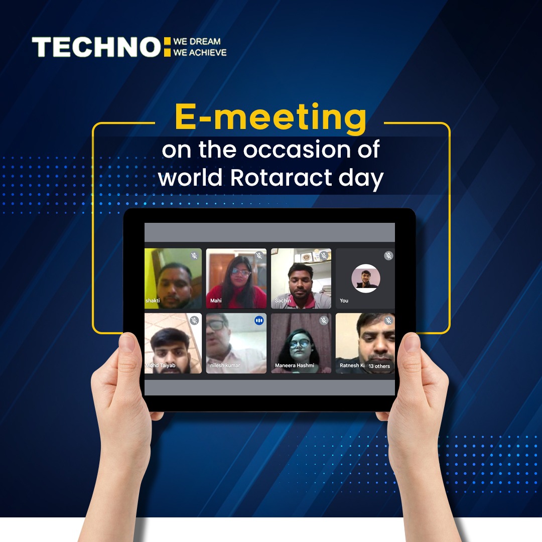 TECHNOGROUP2's tweet photo. On 13th March 2022, #Rotaract District 3120 conducted ROTA-TALKS (An Interactive Session of District Rotaractors with DRR, DRRE &amp; DRRN) on World #RotaractDay. All Members were invited to share their experiences &amp; give their opinions about next year's RI Policy.
#Techno https://t.co/cXaDgwyGb5