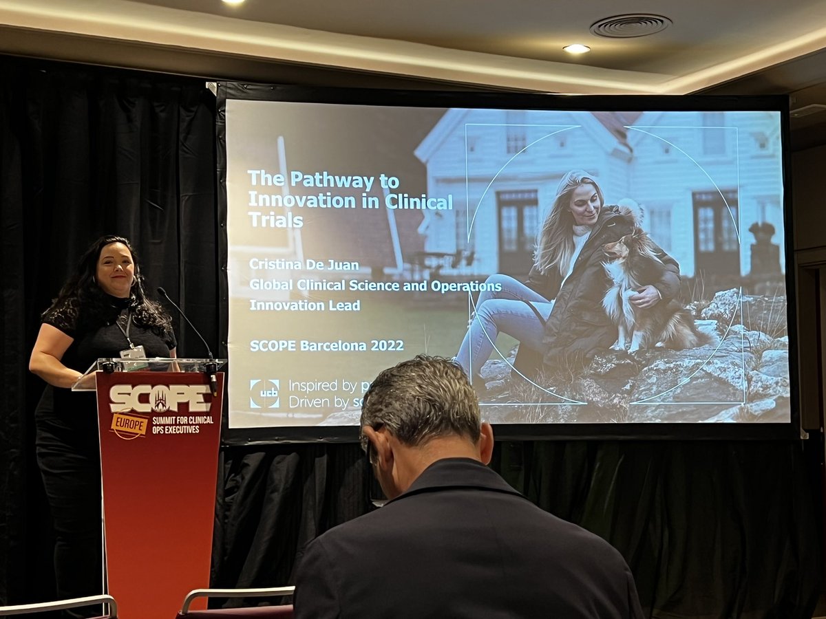 “The pathway to Innovation in Clinical  Trials” Day2 #ScopeEurope could not start better #CristinaDeJuan #UCB @SCOPEsummit <a href="/biocat_en/">Biocat</a> @CataloniaBioHT