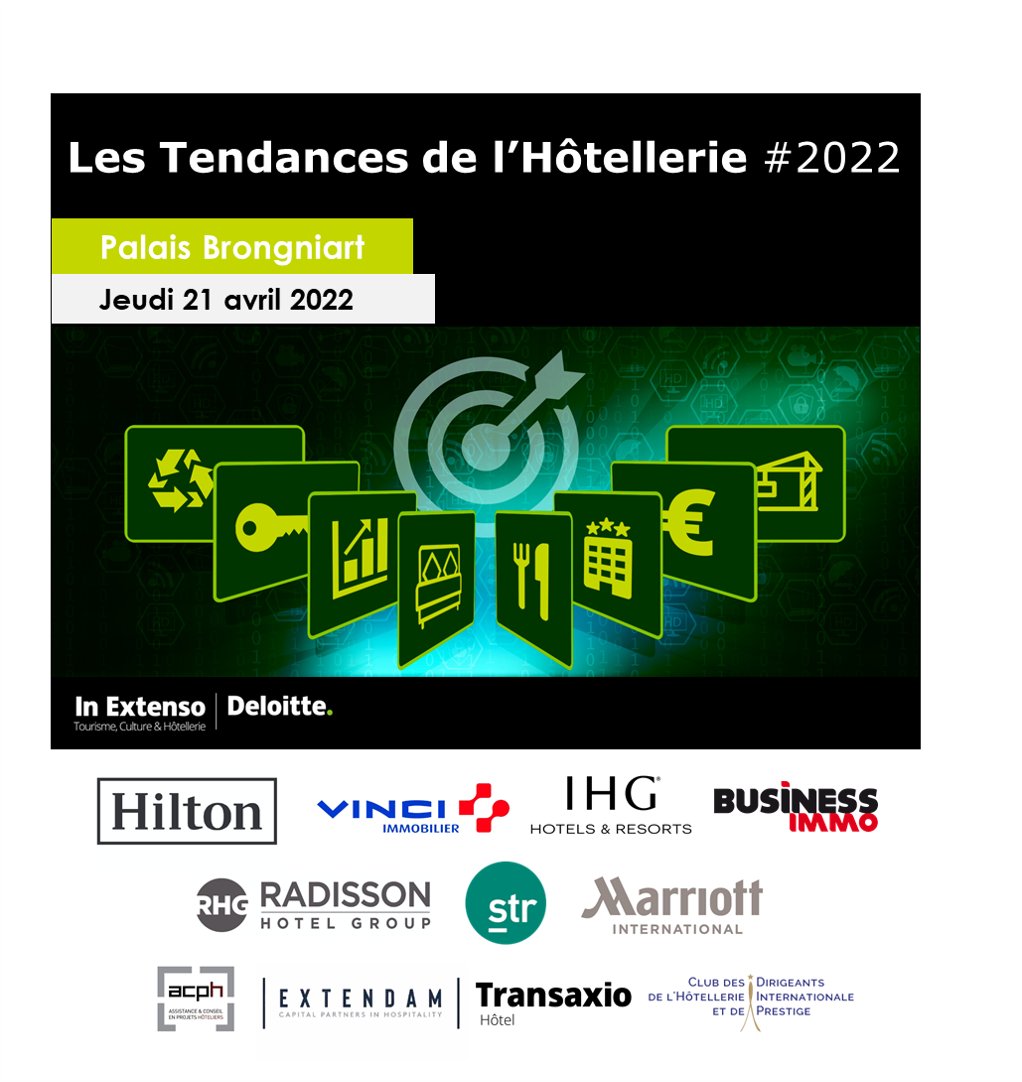 📣 Lancement des Tendances de l’Hôtellerie 2022 Palais Brongniart
Le rendez-vous annuel des décideurs, développeurs, investisseurs, opérateurs, acteurs du secteur.
#tendanceshotellerie2022 #hotellerie #tourisme #immobilier