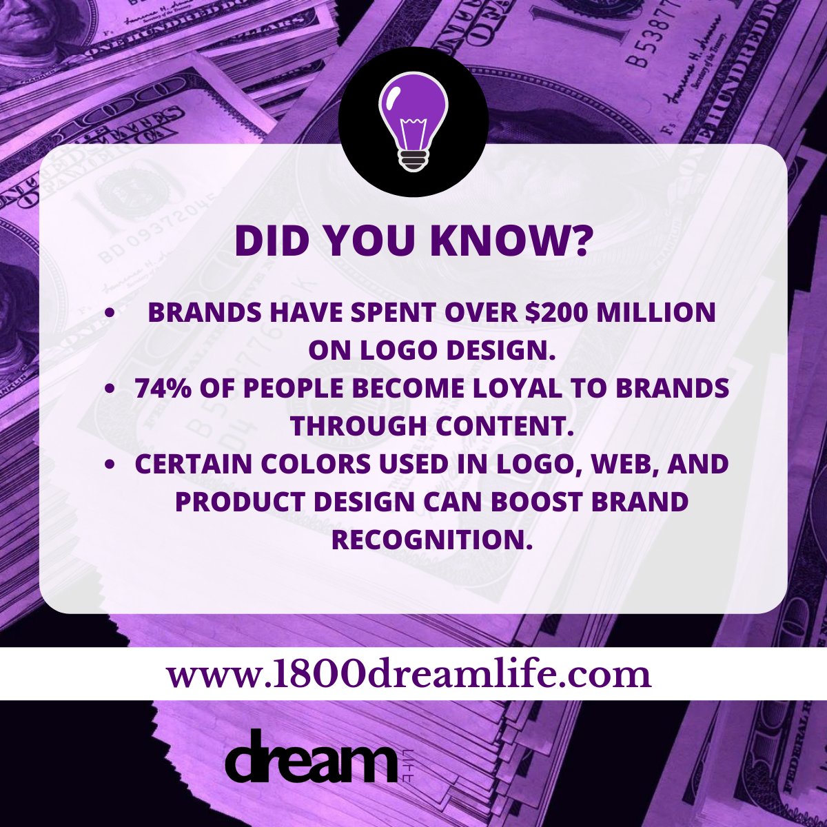 1800DreamLife's tweet photo. Name another branding company that give you branding gems and tips? Needless to say, Join the Dream Team Today!
https://t.co/Z110EaccsR

#ThrivingThursday
#BrandingOnABudget
#DreamsAreReal #DreamLifeorNoLife #DreamsAreForever #BrandYourDreams #BrandingTips #BusinessTips https://t.co/t1pMc0wRyA