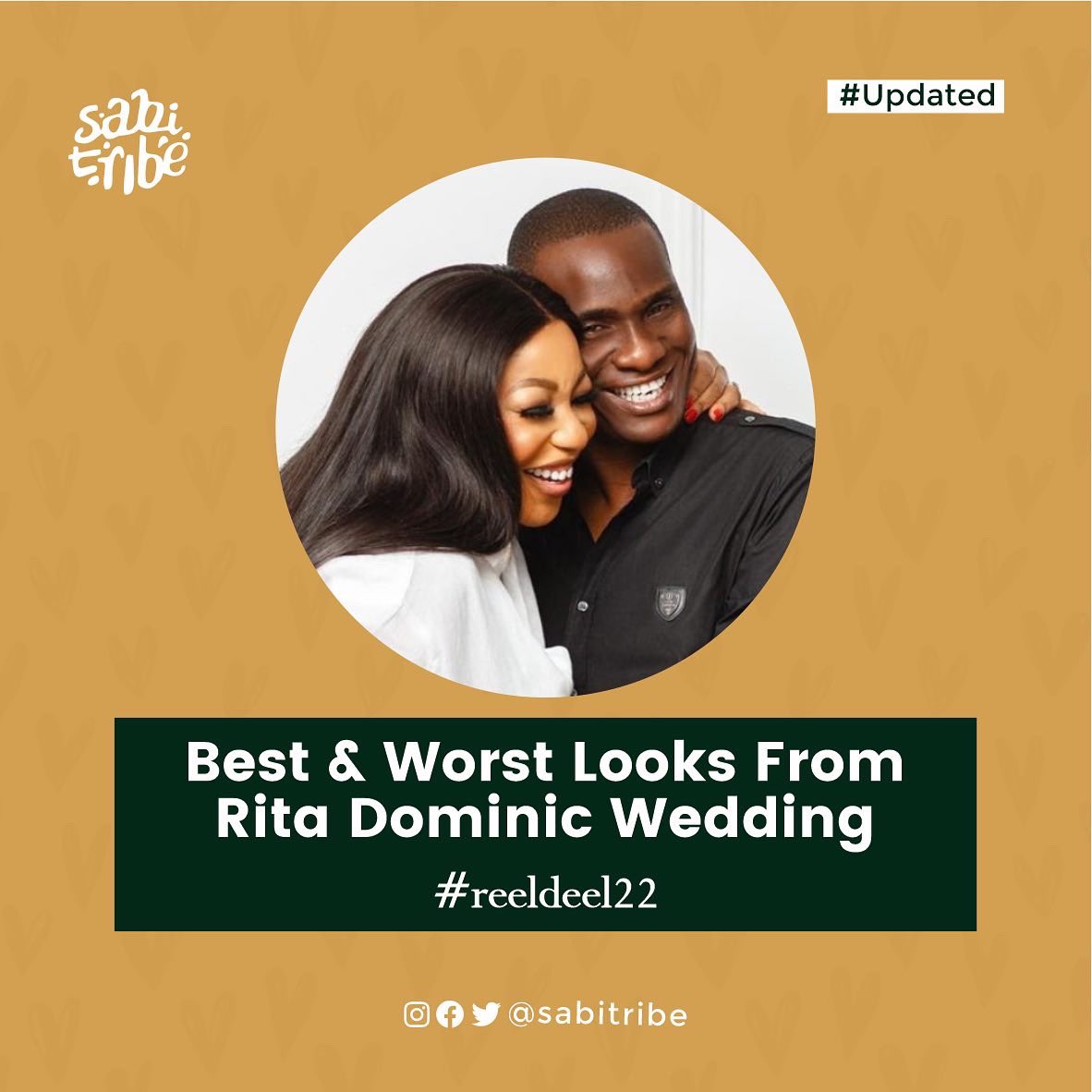 sabitribe's tweet photo. The entire Nollywood showed up and out for Rita Dominic's wedding. Here's a list of the hit and miss outfits from one of the biggest weddings this year.

Tag your Fav ⬇️

For the full article: https://t.co/hrHGdCGtEM

#sabitribe  #reeldeel22 #ritadominic https://t.co/IGkzZeLm4C