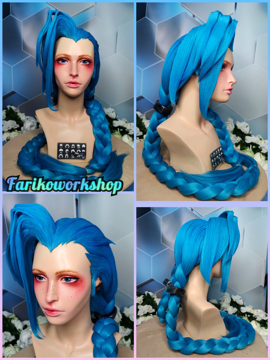 FarikoWorkshop's tweet photo. Jinx's Arcane wigstyling + props💥
Available for order! ✨
For order you can write me on DM 📩
 Or make order on my Etsy store: https://t.co/rdVGM3d1Bb✨
#cosplaywig #wigmaker  #wigstyling #arcanejinx #jinxedit  #jinxarcane  #game #wigs  #jinxcosplay #jinxwig #arcanecosplay https://t.co/Sxh76uolRX