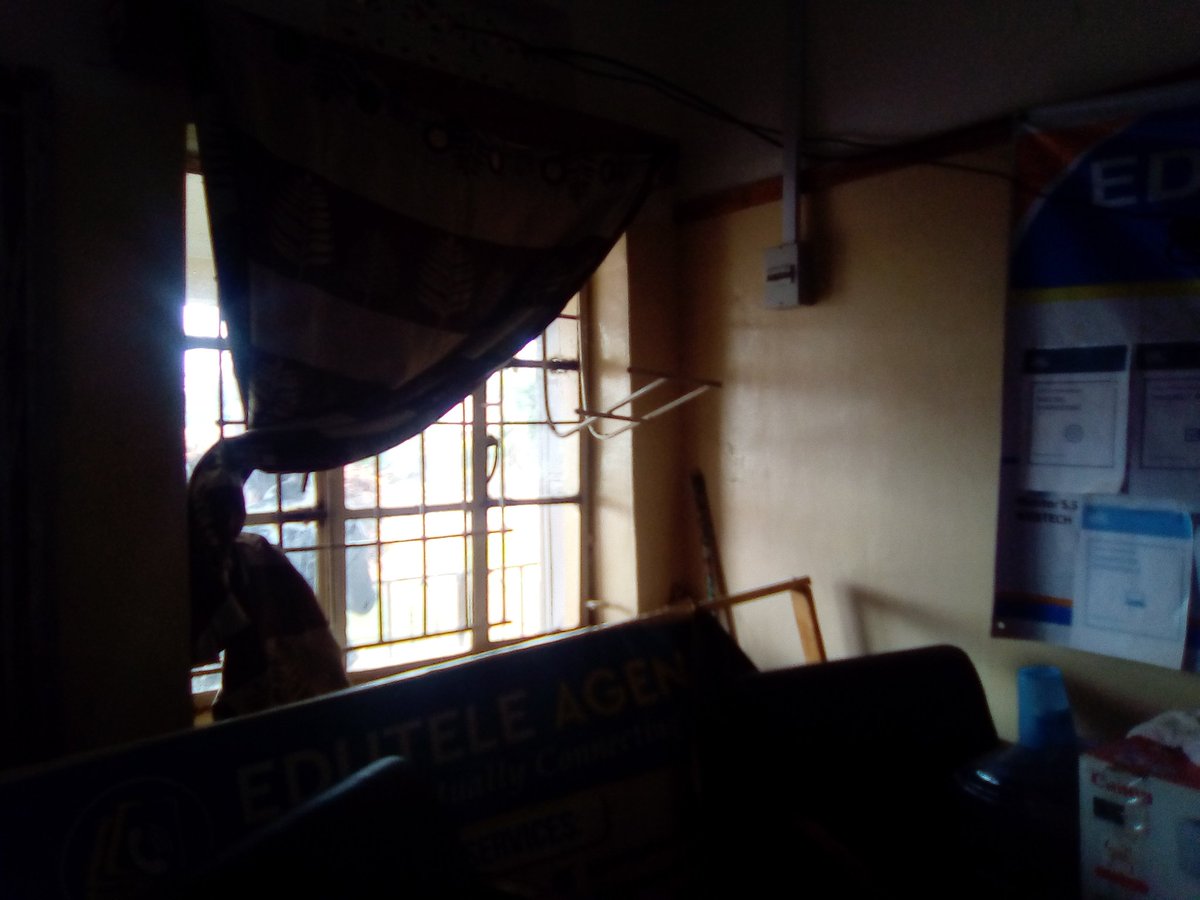 EduteleA's tweet photo. Unknown burglars stole laptops, a TV screen, destroyed office drawers and removed agent banking printer from Lira  Junior quarters @bknanzi @PoliceUg @943qfmlira @977unityfm https://t.co/jP2zSbdZJL