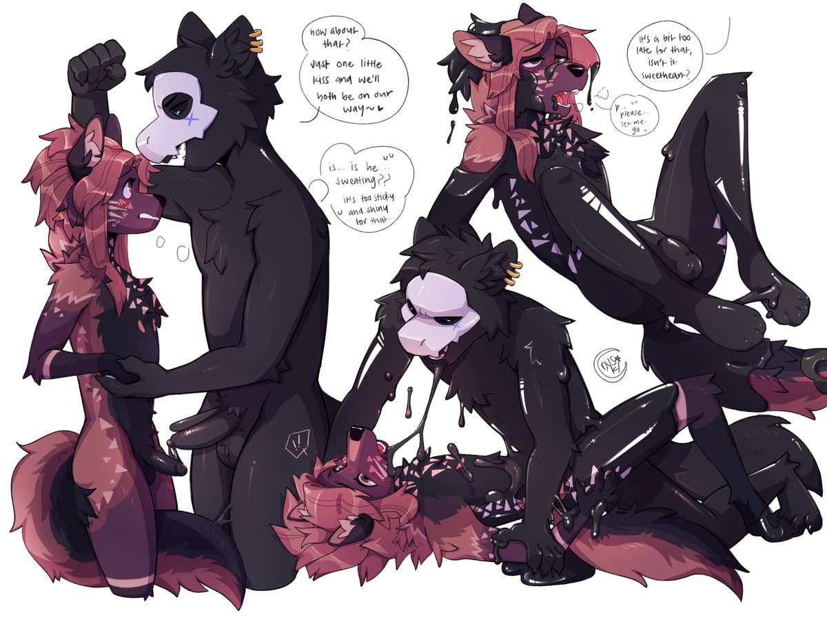 duskiglow's tweet photo. Smothered with... affection. Not the worst of fates.🖤🖤🖤
For Beni and @LewedThout! https://t.co/klQs62XZBp