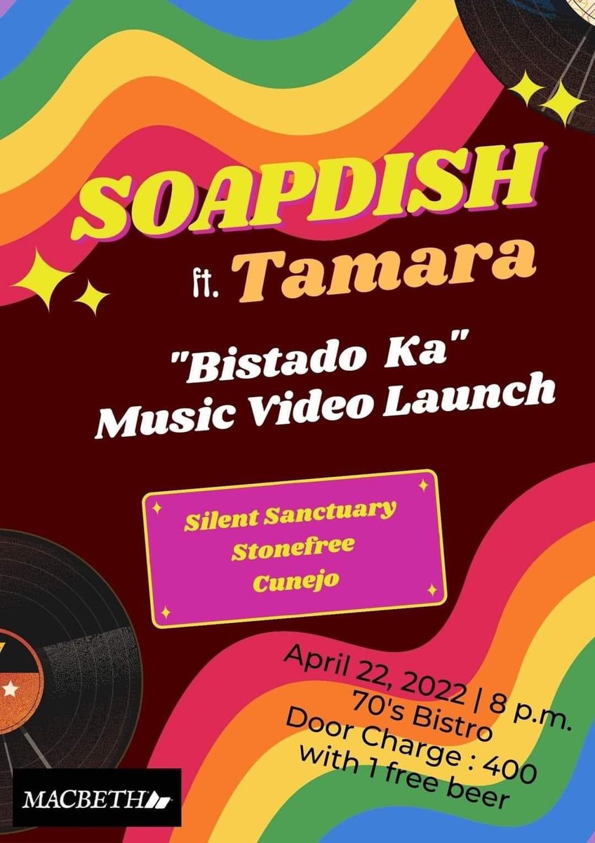 Bukas na! See you!  
#MVLaunch
#soapdishph
#macbethph