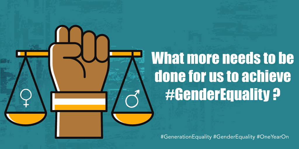 AkiliDada's tweet photo. The final question of the day!

What more needs to be done for us to achieve #GenderEquality? 

#GenerationEquality #GenderEquality #OneYearOn 

@CREAWKenya @FemnetProg @GROOTSKenya @kefeado @KLandalliance @SDGsKenyaForum @WRA_K https://t.co/bWwiQmsLuh