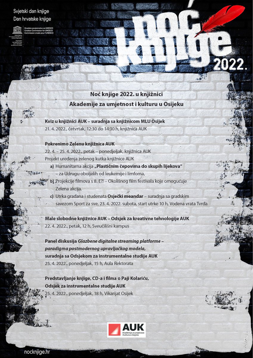 #nocknjige u našoj Knjiznici #auk #osijek #book #booknight #library