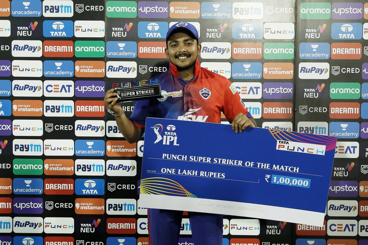 DelhiCapitals's tweet photo. DC boys to every award after a dominant win: 𝟕 𝐦𝐞𝐫𝐞 𝐡𝐚𝐢 𝐭𝐮 𝐡𝐚𝐫 𝐩𝐚𝐥 🤩💙

#YehHaiNayiDilli | #IPL2022 | #DCvPBKS | #TATAIPL | #IPL | #DelhiCapitals https://t.co/5CXIL2K6Vn