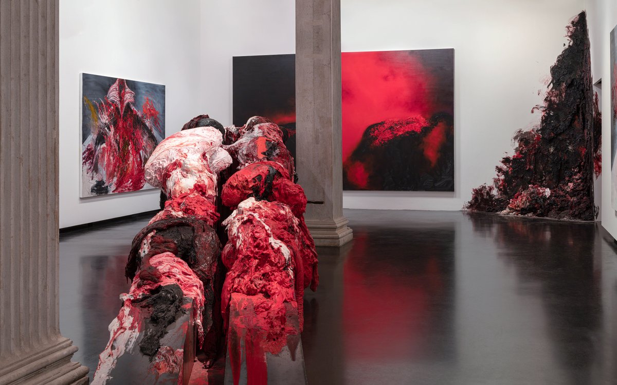 #AnishKapoor's major dual-site exhibition is now open at the #GalleriedellAccademia and in the historic #PalazzoManfrin in Venice. Kapoor’s visionary practice is powerfully captured in this exhibition of painting, sculpture and monumental installations bit.ly/3EvHV5T