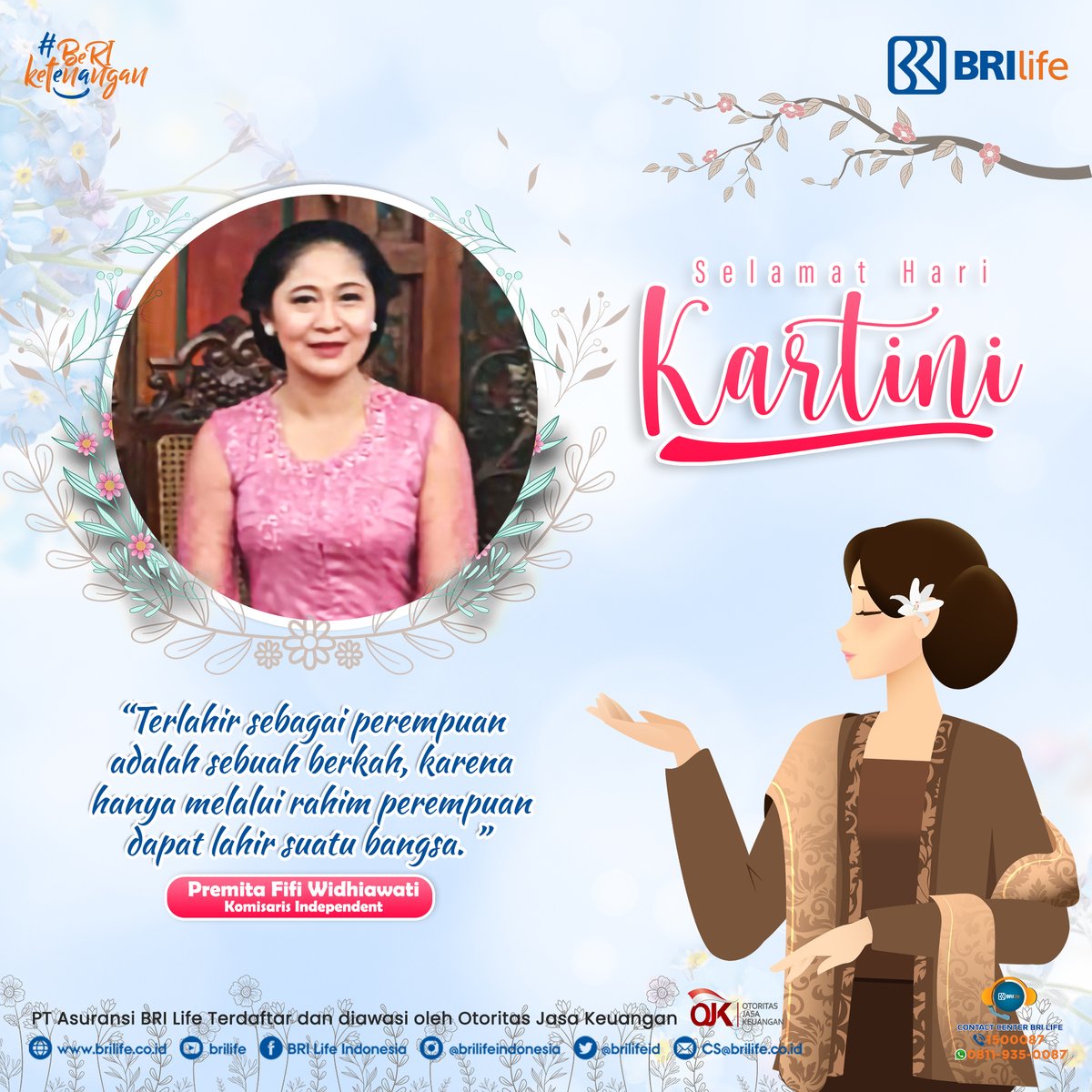 BRILIFEID's tweet photo. Hendaknya peringatan Hari Kartini ini menjadi pengingat bagi seluruh perempuan Indonesia untuk dapat berampak positif bagi sesama dan bangsa. 💐
Selamat Hari Kartini
21 April 2022
#BRILifeKartini2022
#BRILife
#BRILifeIndonesia
#UntukIndonesiaBRILiaN
#MemberiMaknaIndonesia https://t.co/AKuwyiqdk0