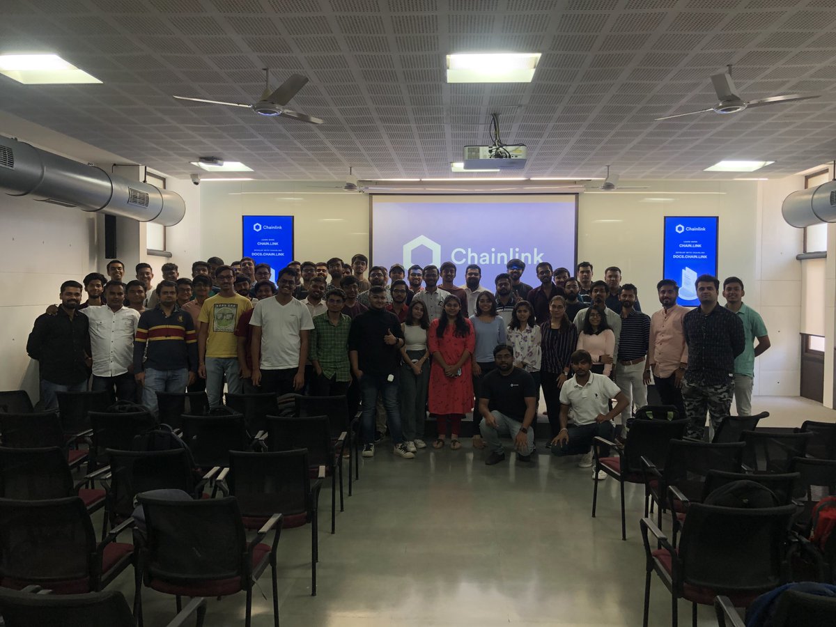 sagarbjethi's tweet photo. Always be a good part of web3, Recently with help of
@Chainlink_IN @chainlink
In Ahmedabad, we start the #Chainlink #Ahemdabad Chapter Kickoff event. I am really glad to see all the good responses from the community.
#web3samaj #web3ahemdabad #blockchaindev https://t.co/TpP56jDR48