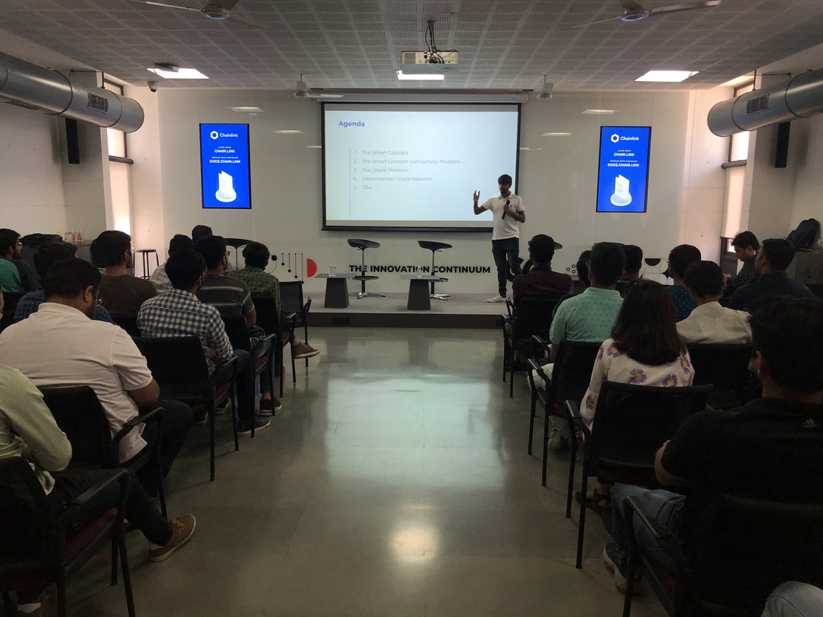 sagarbjethi's tweet photo. Always be a good part of web3, Recently with help of
@Chainlink_IN @chainlink
In Ahmedabad, we start the #Chainlink #Ahemdabad Chapter Kickoff event. I am really glad to see all the good responses from the community.
#web3samaj #web3ahemdabad #blockchaindev https://t.co/TpP56jDR48