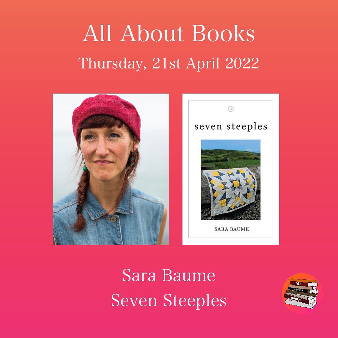 whatkatythought's tweet photo. Today on #AllAboutBooks @ 3:30pm Sara Baume joins me to discuss her new novel #SevenSteeples It was lovely to have Sara on the show to discuss the role of sound in the book, how we can all interpret a story differently, and much more. I hope you can listen in 103.2 @dublincityfm https://t.co/qp3VAZp8ef