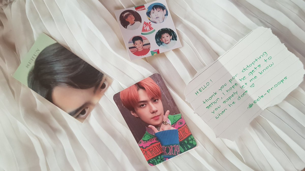 hunniejyuno_'s tweet photo. #lunahappymails ๐ธ
my sehun agenda finally arrived today! yey. thankyou @sesesells for smooth and good transaction also to adopt your babies rin! ๐ฅบ and, u packed it securely. thankyou!! ๐ฅฐ till our next transactions ingaat. โก #sels_proofs https://t.co/dneJELFE51