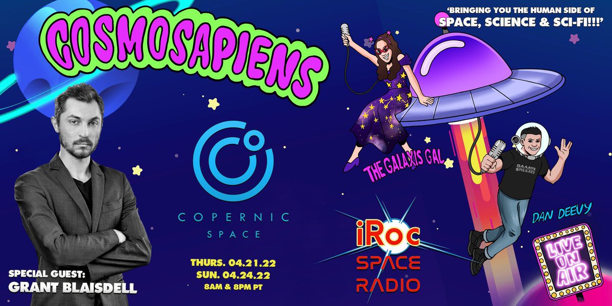 CopernicSpace's tweet image. Want to learn how #crypto will power the new #space economy?🛰

Listen to #CosmoSapiens on @iRocSpaceRadio today and Sunday at 8am and 8pm PST so our CEO @GBSavant can take you into the near future of space!🧑‍🚀👩‍🚀🚀irocspaceradio.com