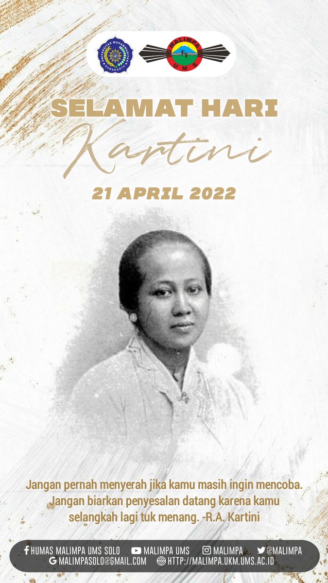 MALIMPA's tweet photo. Terima kasih kepada seluruh perempuan hebat Indonesia yang selalu berjuang memajukan bangsa serta derajat kaum perempuan. Jangan pernah lelah bermimpi setinggi langit dan berkarya untuk menjadi ‘Kartini’ selanjutnya ✊🏻

Selamat Hari Kartini ✨

#kartinidays
#bravomalimpa https://t.co/NdnL0RYtoy